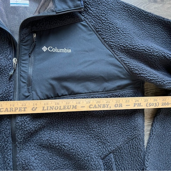 Columbia Men's Atlas Mountain Omni-Heat Fleece Jacket Full Zip Black size XXL - Picture 11 of 12